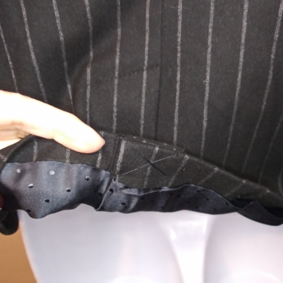 Banana Republic Aria Black Flannel Pin Stripe Blazer - Picture 10 of 14